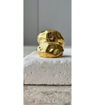 Ear Cuff Küpe Tekli 925 Ayar (Gold)