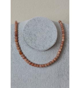 6 MM GÜNEŞ TAŞI DOĞAL TAŞ KOLYE