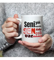 Seni Yok Sayacaklar Baskılı Kadınlar Günü Beyaz Kupa
