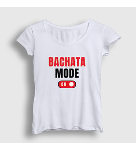 Presmono Kadın Beyaz Bachata Mode On Dance Dans T-Shirt 463349tt (Beyaz)
