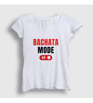 Presmono Kadın Beyaz Bachata Mode On Dance Dans T-Shirt 463349tt (Beyaz)