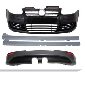 VW Golf 5 R32 2004-2008 Tampon Seti Komple Ön Arka YAN PAR Siyah Panjur 1K0807217DGRU Wisco