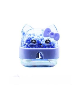 MİKRO MK-4060 KITTY CUTE RENKLİ BONCUKLU ÇİFT DELİKLİ HAZNELİ KALEMTIRAŞ