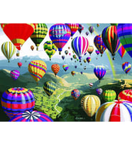 Balon Yağmuru Sayılarla Boyama Seti 40x50 cm (Tuvale Gerili)