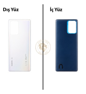 Xiaomi Mi 11-T Ay Işığı Beyazı Arka Pil Kapağı Batarya Kapağı Lazer Kesim Back Cover