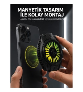 Mey İthalat® Soğutma Teknolojili RGB Işıklı Telefon Soğutucu