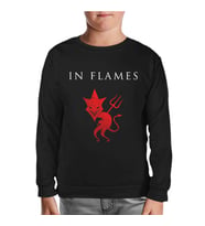 In Flames Siyah Çocuk Sweatshirt