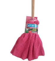 Mega Soft XL Mikrofiber Paspas Büyük Boy Yedek Ucu ve Ahşap Sapı Takım