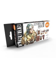 AK 11620 6x17 ml. Deri,Toka ve Ayakkabı Boyaları, Akrilik Model Boyası Seti