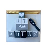 Bebek anı küpü bebek harfli isim küp 5 harfli isim