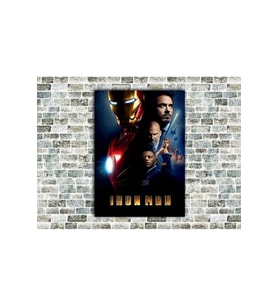Iron Man Ahşap Tablo