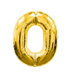Altın Sarısı Folyo Rakam Balon 1 Metre (Standart)