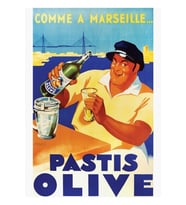 Pastis Zeytin Klasik Poster Tablo Ahşap Poster Dekoratif