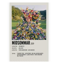 Midsommar Minimalist Polaroid Film Posteri Tablo Ahşap Poster Dekoratif