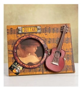 Metal Nostaljik Gitar Temalı Resim Çerçevesi 