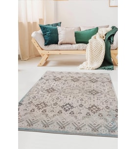 Safir Modern Salon ve Oturma Odası Halısı - Gri