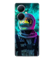 Vivo V29 Lite Kılıf Desenli Silikon Platinium Series Space 1854