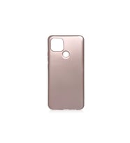 Oppo A15 Uyumlu Kılıf Zore Premier Silikon Kapak (Rose Gold Altın)