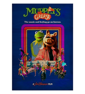 Muppets Grease 2 Tablo Ahşap Poster Dekoratif
