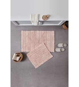 Doquhome Pera Banyo Paspası Pudra 60x100cm