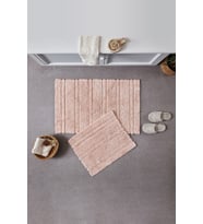 Doquhome Pera Banyo Paspası Pudra 60x100cm