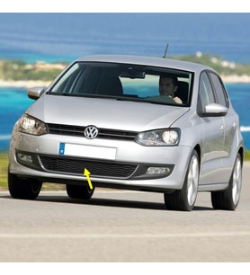 VW Polo 2010-2014 Ön Tampon Orta Izgarası Kromlu 6R0853671 6R0853677A