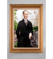 Altın Varaklı Paspartulu Çerçeveli Atatürk Tablo nt1321
