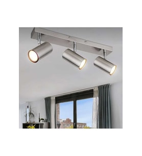 60cm inox metal gövdeli gün ışığı led ampullü hareketli spor spot modern