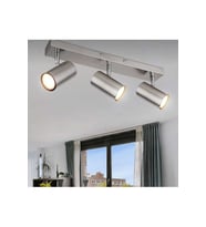 60cm inox metal gövdeli gün ışığı led ampullü hareketli spor spot modern