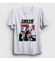 Presmono Unisex Beyaz Gang V2 Anime Tokyo Revengers T-Shirt 259870tt