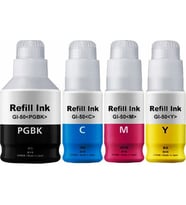 Photo Print® Canon Pixma GM4040 (Yeni Seri) 4 Renk Mürekkep Seti - Renkli (Çok Renkli)