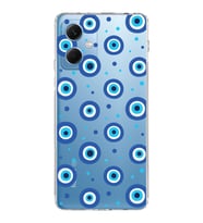 PrintiFy Xiaomi Redmi Note 12 5G ile Uyumlu 1mm Slim Fit Nazar Boncuğu 1 Baskılı Şeffaf  Kılıf