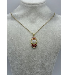 Çelik Gold Kırmızı Labu Kolye - 25-ctr367