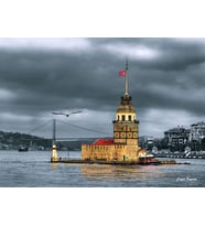Anatolian Kız Kulesi Nostalji  1000 Parçalı Yapboz