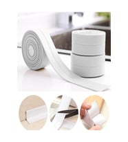 4 Adet Su Sızdırmaz Bant Banyo Mutfak Küvet Lavabo Tezgah Kenar Bant (Beyaz)