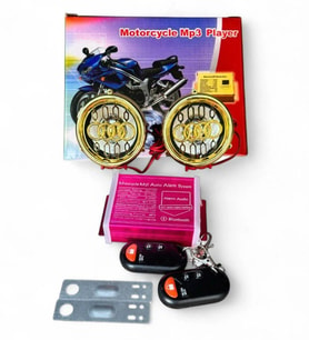 Motosiklet Alarm + Mp3 Çalar + Usb Şarj + Bluetooth Audi Model