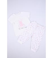 Babyhola Kız Bebek Çocuk Uzun Kollu Alt Üst Takım Mevsimlik Baharlık 11912-1 (Ekru)
