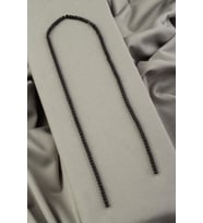 Hematit Doğal Taş Mat Siyah 3x3mm Dizi