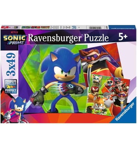 Ravensburger 3X49 Parça Puzzle Sonic 056958