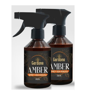 Amber Oda Ve Çamaşır Spreyi, Oda Parfümü, Koku Giderici 250 Ml, 2 Adet