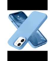 Pilelistore   iPhone 12 Kılıf Nano içi Kadife Silikon - Mavi