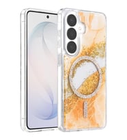 Northcity Onegif Samsung Galaxy S26 Uyumlu Lotus Simli Magsafe Kapak - Turuncu