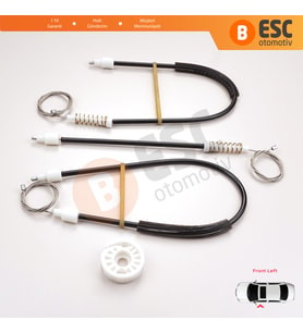 Mercedes E Series W211 S211 2002-2009 4/5 Kapı A2117200346 İçin Ön Sol Cam Kriko Tamir Seti