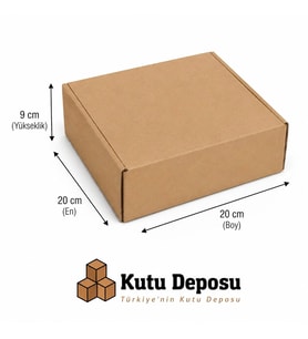 20x20x9 cm e-Ticaret ve Kargo Kutusu (50 ADET)