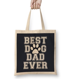Paws Best Dog Dad Ever Bez Çanta Uzun Saplı