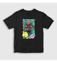 Presmono Unisex Çocuk Siyah Season 2 Smiling Friends T-Shirt 533959tt