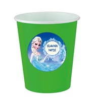 117 Adet Kız Çocuk Elsa Temalı Kişiye Özel Mavi Sticker Doğum Günü Partisi Etiketi 4*4
