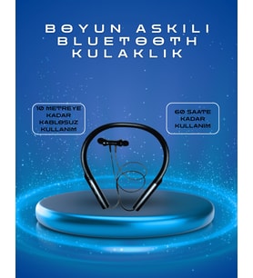 Polygold Pg-100 Type-C Şarjlı Bluetooth Kulaklık – Boyun Askılı, Uzun Pil Ömürlü, Mikrofonlu