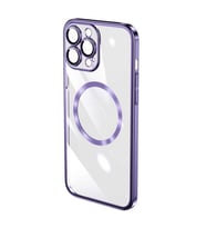Apple iPhone 14 Pro Kılıf Zore Riksos Magsafe Silikon Kılıf (Mor)