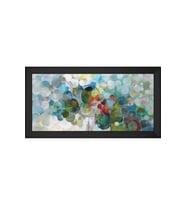 Soyut Şekiller Motifli Kanvas Tablo 80 x 110 cm Siyah Çerçeve
